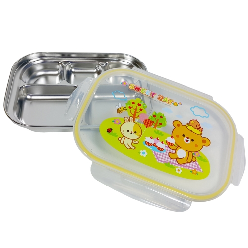 [하트투하트] 스위트데이 락형 유아 스텐 식판