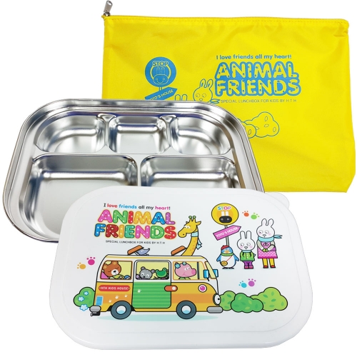 [하트투하트] 애니멀프렌즈 밀폐형 화이트