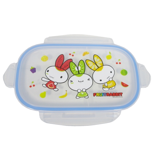[하트투하트] 과일토끼 2구 유아 스텐 식판