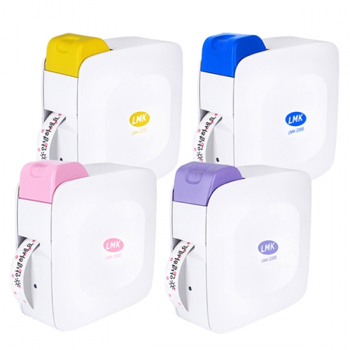 로드메일코리아 블루투스 라벨프린터 LMK-2000PK 핑크+라벨지