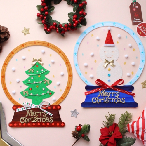 투명 눈사람 스노우볼 5set