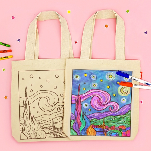 [하하당] 명화 별이 빛나는 밤 - 에코백 만들기