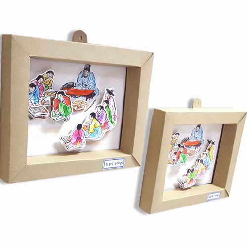 [탑키드] 김홍도 민화 입체그림액자A (5set)