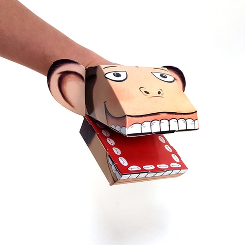 [탑키드] 동물 종이 손인형 C (2p)