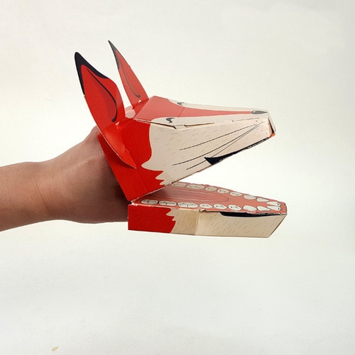 [탑키드] 동물 종이 손인형 E (2p)