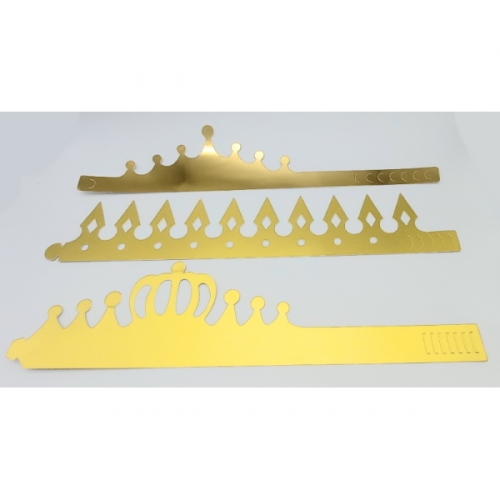 크기 조절 가능한 종이왕관만들기(금색)