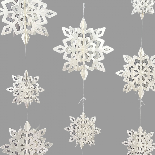 [탑키드] 눈꽃 가랜드 (6개 1세트)