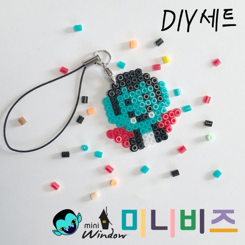 할로윈_미니비즈만들기세트(펄러미니비즈+보드+집게+고리+기름종이+도안)