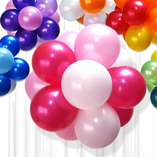 [탑키드] 칼라 꽃풍선볼 소 3세트 (색상 옵션선택)