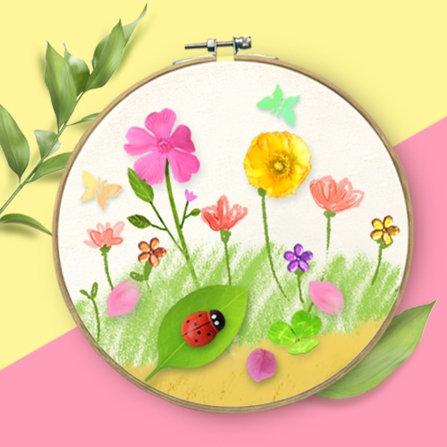 [하하당] 봄 수틀액자 만들기