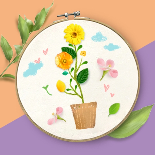 [하하당] 봄 수틀액자 만들기