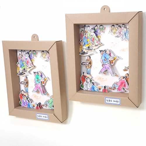 [탑키드] 김홍도 민화 입체그림액자B (5set)