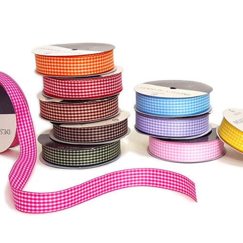[탑키드] 체크 리본 5yd(폭10mm 15mm 25mm x 4.5m)