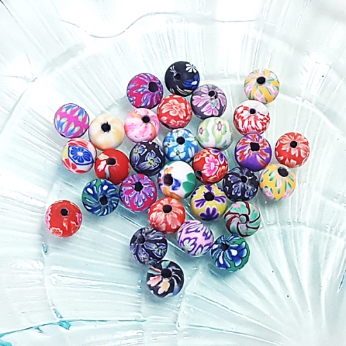 [탑키드] 원형 폴리머 비즈 (30개 1세트)