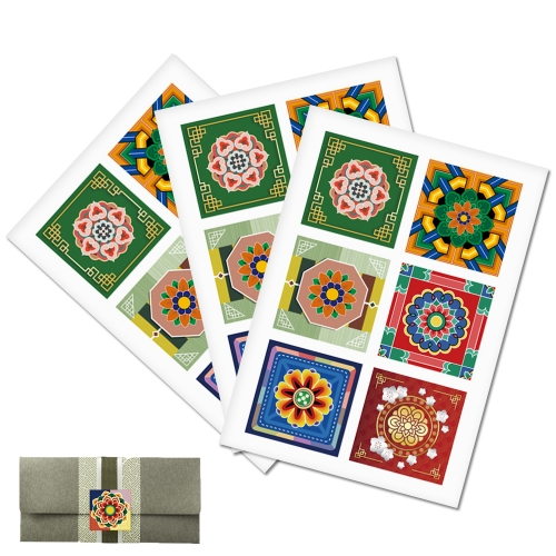 전통문양 스티커(3장1세트)[5장부터 구매가능]