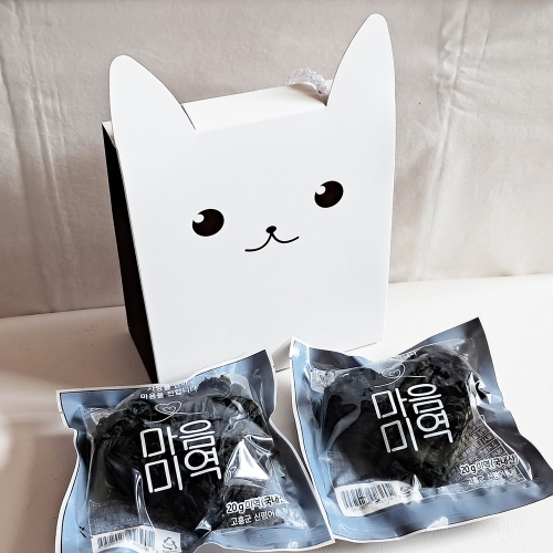 강아지끈상자하트미역 2개(반제품)_무료라벨지