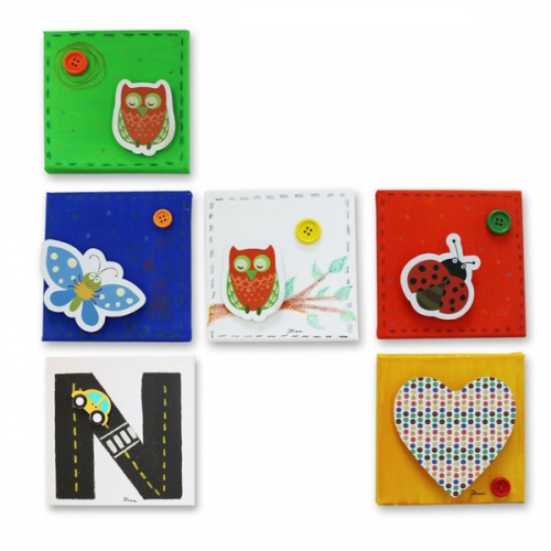 팝아트 캔버스 액자(5명용)