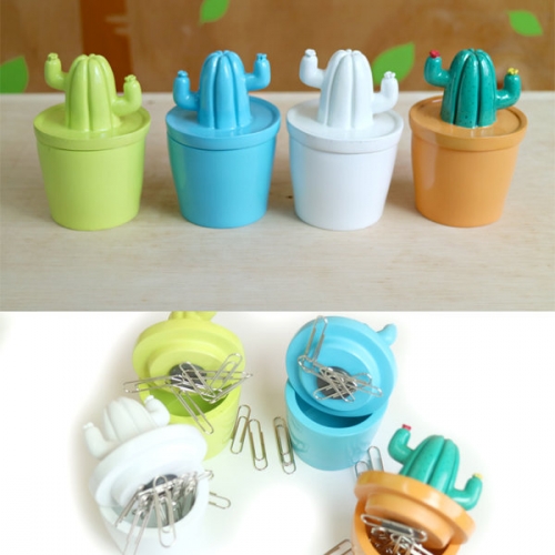 내츄럴 선인장 클립홀더(색상랜덤)