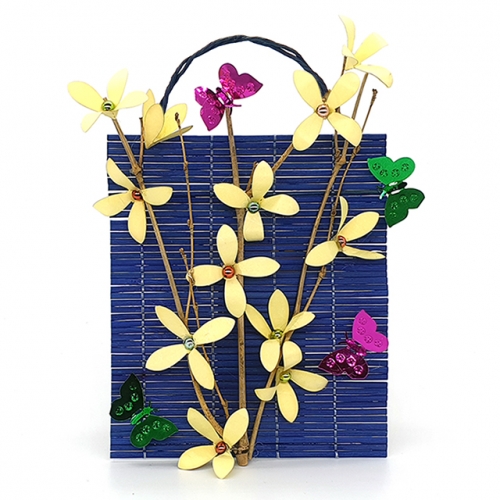 [키즈킹] 컬러발액자 만들기/개나리와 나비