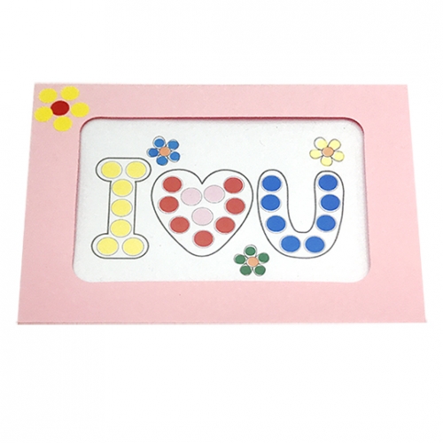 사랑과 감사를 전하는 모자이크 땡땡이 스티커 카드 (2종세트)