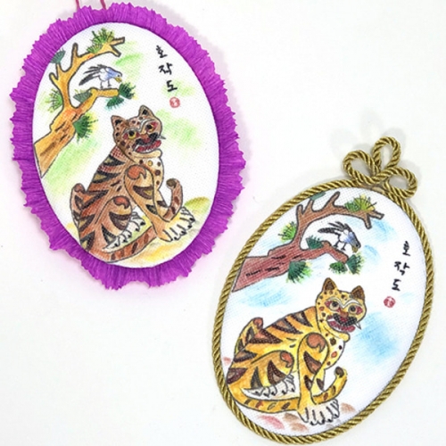 [탑키드] 만들기 호작도 민화 액자 (5인용)