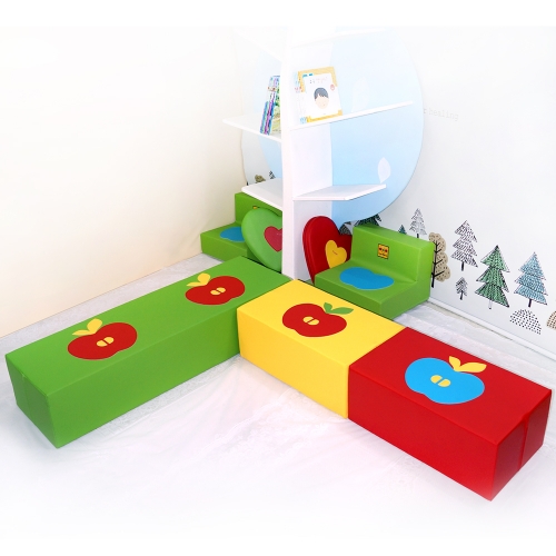 사과 긴소파 세트