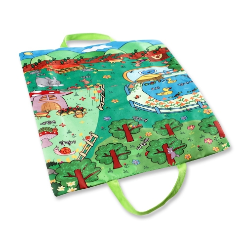 도도코 아기 바스락 헝겊책 촉감놀이 매트 정원동물