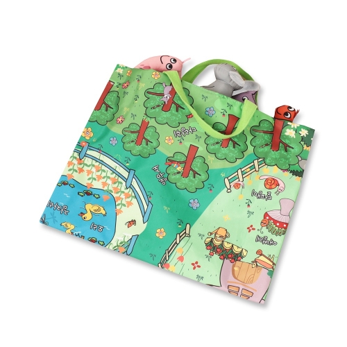 도도코 아기 바스락 헝겊책 촉감놀이 매트 정원동물