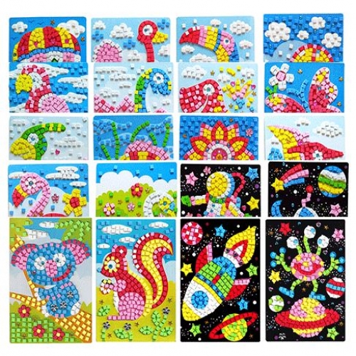 [만들기]큐빅 EVA모자이크(랜덤발송)