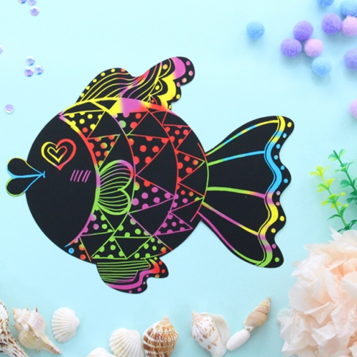 물고기 스크래치 페이퍼 10p