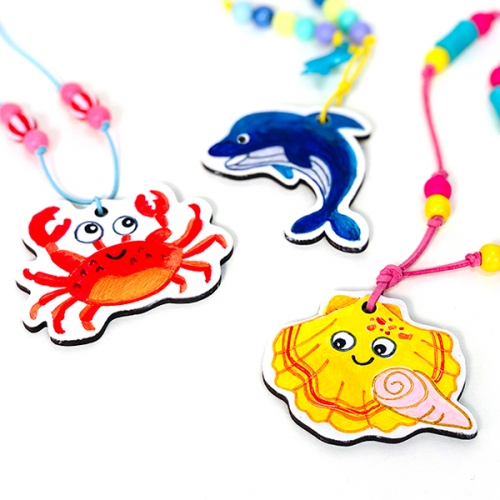 [탑키드] 바다 친구들 우드 팬던트