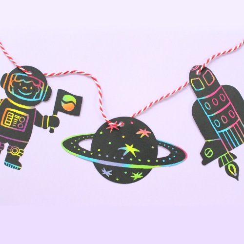 우주 스크래치 페이퍼 2p