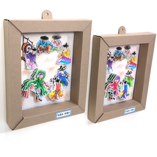 [탑키드] 김홍도 민화 입체그림액자C (5인용)