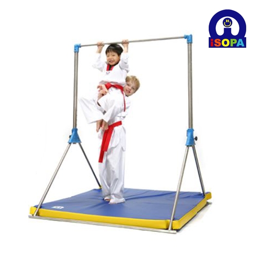 접이식 스텐레스 철봉 + 안전 매트 (유아체육교구)