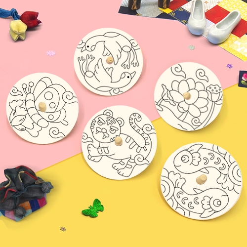 [하하당] 전통민화 팽이 4인용 (5종 택1)