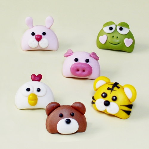 추석 송편 동물 반달떡 만들기(1인) DIY키트 라이스클레이 가정배포용 비대면키트