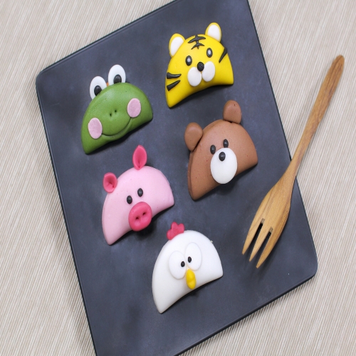 추석 송편 동물 반달떡 만들기 단체수업용 1인 DIY키트 라이스클레이 가정배포용 비대면키트