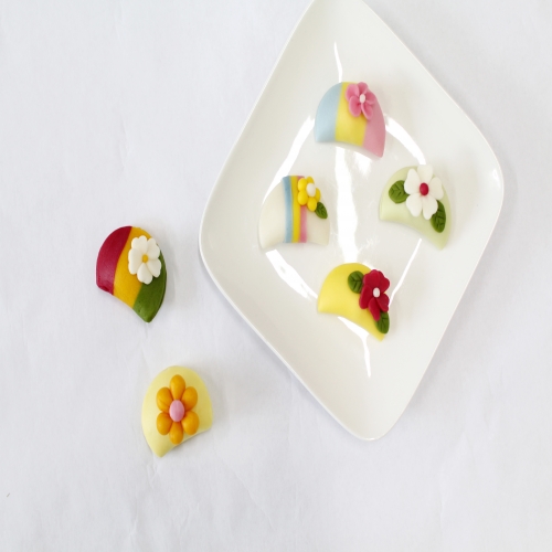 추석 송편 꽃 반달떡 만들기 단체수업용 1인 DIY키트 라이스클레이 가정배포용 비대면키트