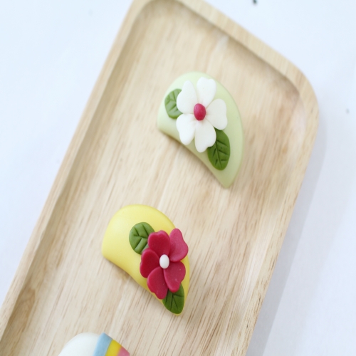 추석 송편 꽃 반달떡 만들기 단체수업용 1인 DIY키트 라이스클레이 가정배포용 비대면키트