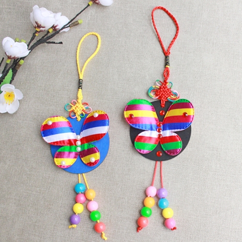 색동 나비 노리개(5인)