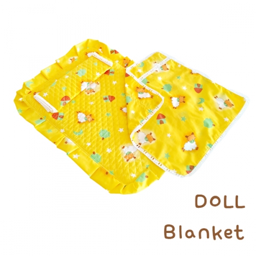 고급 인형 이불 침구세트 (패드&베개+이불)