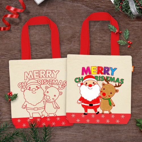 [하하당] 산타와 루돌프 에코백