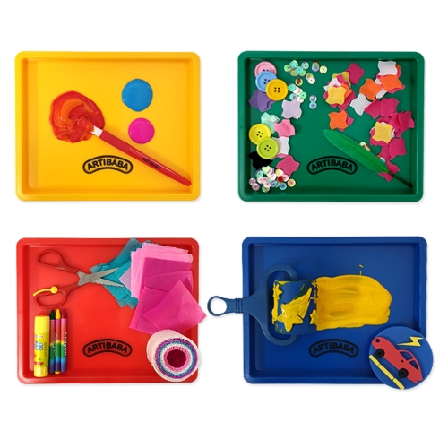 [아티바바] 아트트레이 5종 택1 / 다용도 공작판 /미술놀이 물감놀이