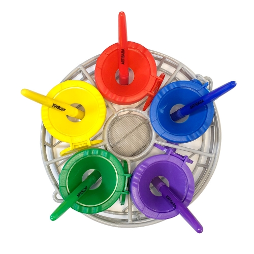 [아티바바] 페인트컵 5색 캐디 (물통컵 붓 미포함)