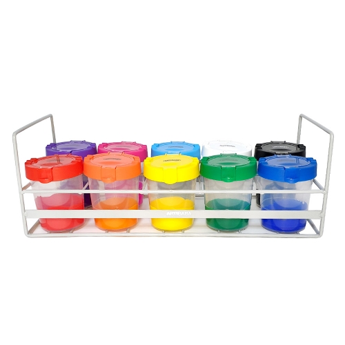 [아티바바] 페인트컵 10색 캐디 (물통컵 붓 미포함)