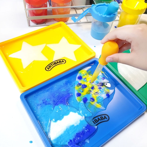 [아티바바] 스포이드 물감놀이 솜 /미술놀이 물감놀이도구