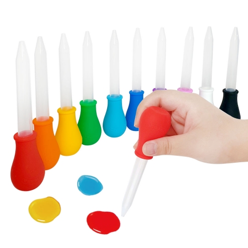 [아티바바]칼라드롭퍼_스포이드 10색 /미술놀이 물감놀이도구