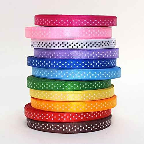 땡땡이 리본 폭 1cm x 5마(11칼라 중 택1)