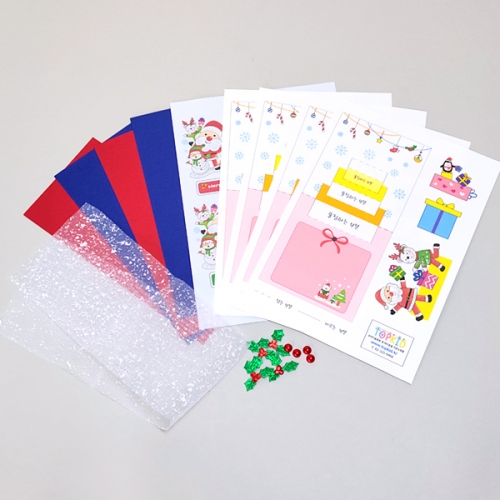 [탑키드] 만들기 크리스마스 선물 입체카드 (4인용)