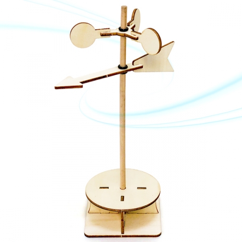 [탑키드] 반제품 나무 풍향풍속계